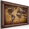 Tableau Cartes du monde The Map in a Frame