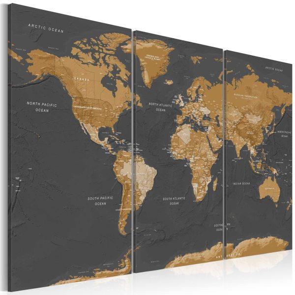 Tableau Cartes du monde World Map: Modern Aesthetics