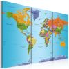 Tableau Cartes du monde World Map: Colourful Note