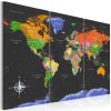 Tableau Cartes du monde Maps: Dark Depth