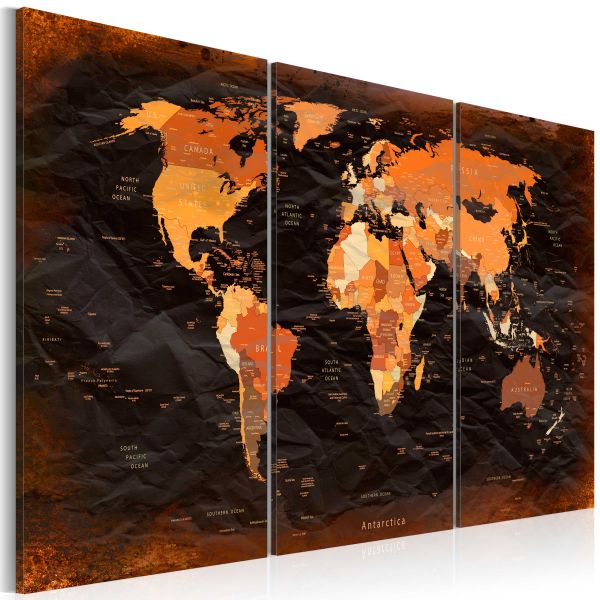 Tableau Cartes du monde Remarkable Map