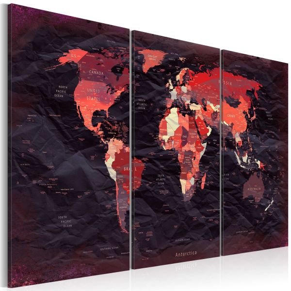 Tableau Cartes du monde Plan of the World