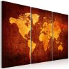 Tableau Cartes du monde World of Orange