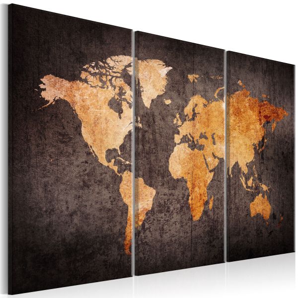 Tableau Cartes du monde Chestnut World Map