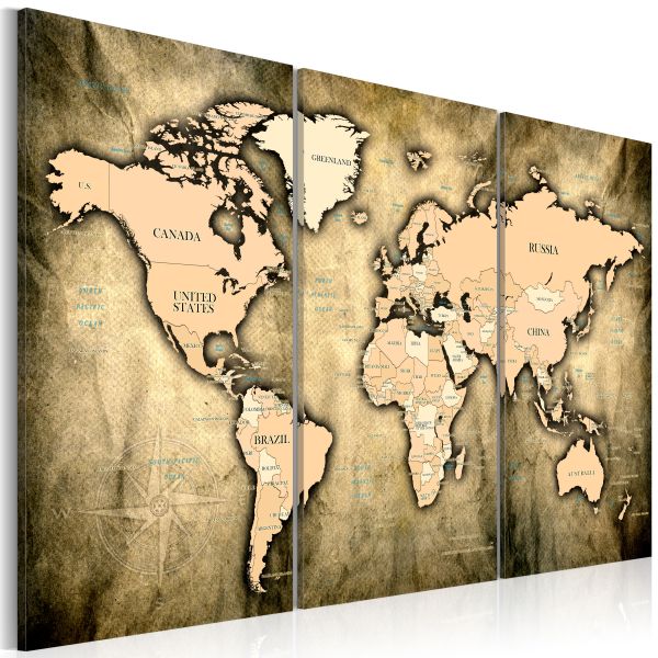 Tableau Cartes du monde World Map: The Sands of Time