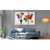 Tableau Cartes du monde World Map: Rainbow Madness II