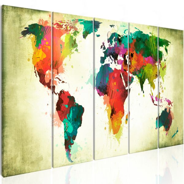 Tableau Cartes du monde Unusual World Map