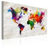 Tableau Cartes du monde World Map: Rainbow Madness