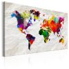 Tableau Cartes du monde World Map: Rainbow Madness