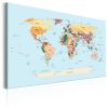 Tableau Cartes du monde World Map: Travel with Me