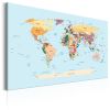 Tableau Cartes du monde World Map: Travel with Me