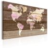 Tableau Cartes du monde The Wooden World