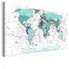 Tableau Cartes du monde Cerulean Border