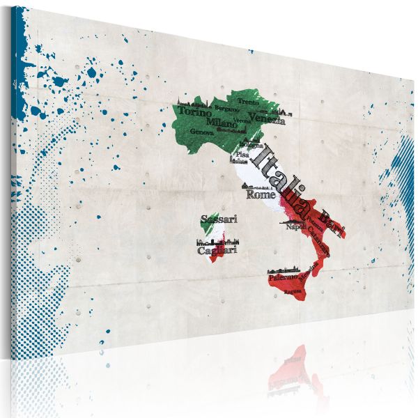 Tableau Cartes du monde Carte de l'Italie