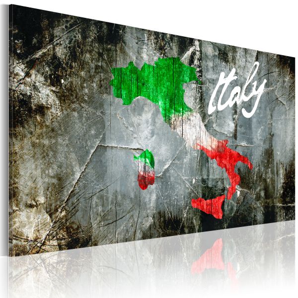 Tableau Cartes du monde Carte artistique de l'Italie