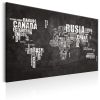 Tableau Cartes du monde World Map: Spanish Geography (ES)