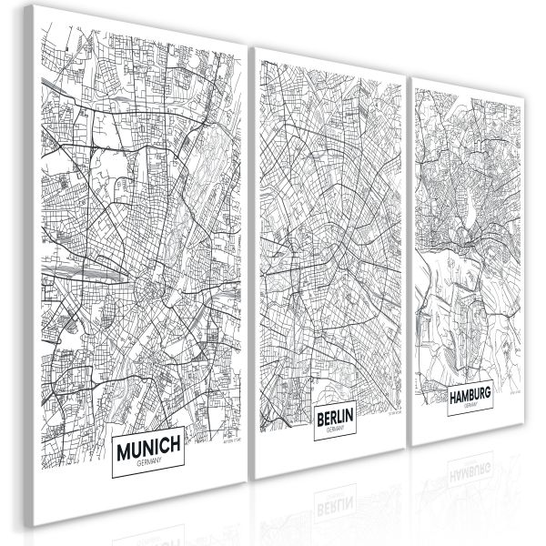 Tableau Cartes du monde German Metropolises (Collection)
