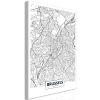 Tableau Cartes du monde Map of Brussels (1 Part) Vertical
