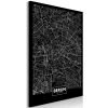 Tableau Cartes du monde Dark Map of Berlin (1 Part) Vertical