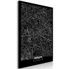 Tableau Cartes du monde Dark Map of Berlin (1 Part) Vertical