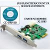 Carte PCI Express x2 USB 3