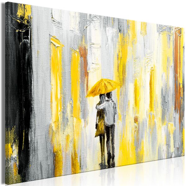 Tableau Personnages Umbrella in Love (1 Part) Wide Yellow