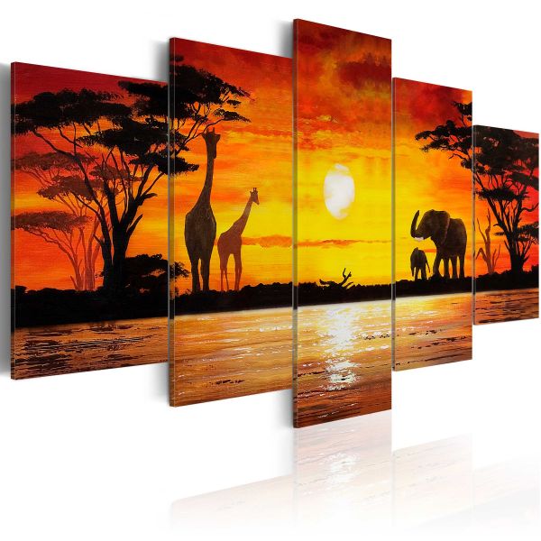 Tableau Tableau africain et ethnique Safari chaud