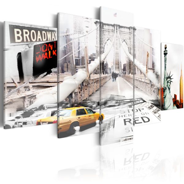 Tableau Villes New York dans le brouiilard