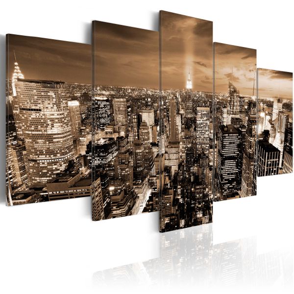 Tableau Villes New York: night light