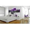 Tableau Villes New York sur le fond violet