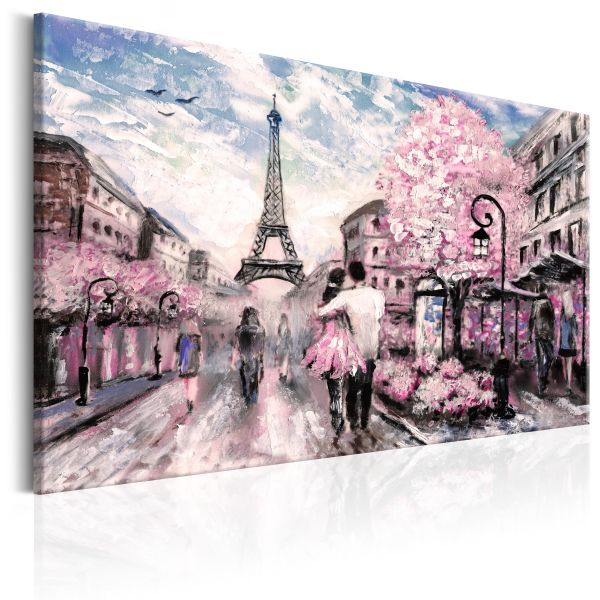 Tableau Villes Paris en rose