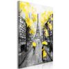 Tableau Villes Paris Rendez-Vous (1 Part) Vertical Yellow
