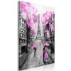 Tableau Villes Paris Rendez-Vous (1 Part) Vertical Pink