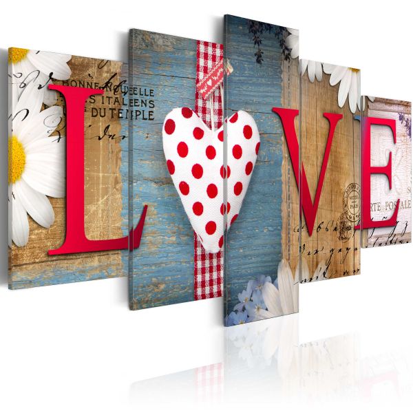 Tableau Vintage LOVE - handmade