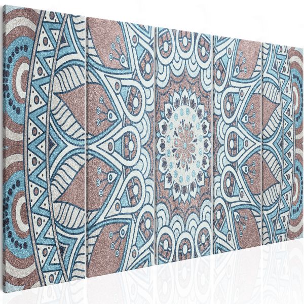 Tableau Zen Oriental Circle (5 Parts) Narrow