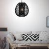 Suspension luminaire design filaire boule noir