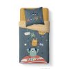 Housse de couette enfant 140x200 cm avec 1 taie d'oreiller 63x63 cm Parure de lit Coton Kids Kool 1.4