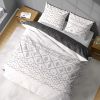 Parure de lit housse de couette avec taies d'oreiller 100% Coton 57 fils Til