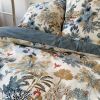 Parure de lit housse de couette avec taies d'oreiller 100% Percale de Coton Bio 80 fils A L'ombre