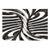 Papier peint intissé 3D et Perspective Black and white swirl