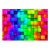Papier peint intissé 3D et Perspective Colourful Cubes