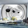 Papier peint intissé 3D et Perspective Futuristic Tunnel