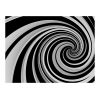 Papier peint intissé Abstractions Black and white swirl