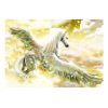 Papier peint intissé Animaux Pegasus (Yellow)