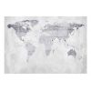 Papier peint intissé Carte du monde Concrete Map