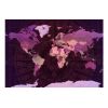 Papier peint intissé Carte du monde Purple World Map