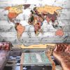 Papier peint intissé Carte du monde Direction: World