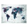 Papier peint intissé Carte du monde World map on the wall