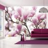 Papier peint intissé Fleurs Branche de magnolia en fleurs