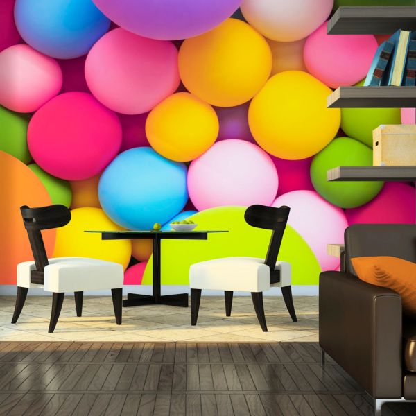 Papier peint intissé Fonds et Dessins Colourful Balls